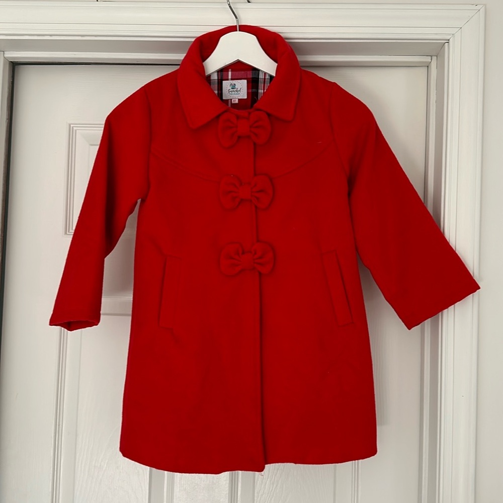 6T red winter coat